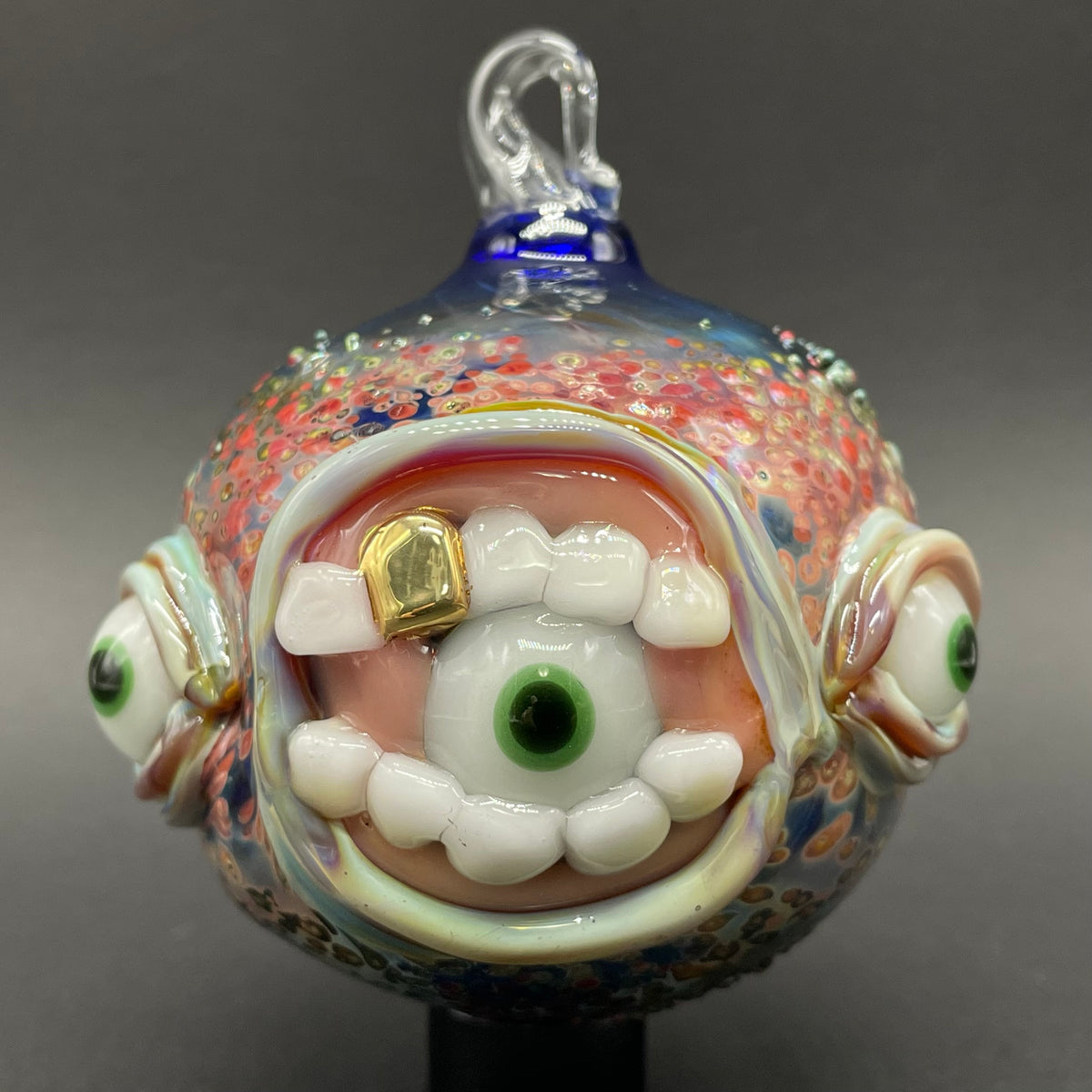 Lemmy kilmister ornament detail view - premium glass art