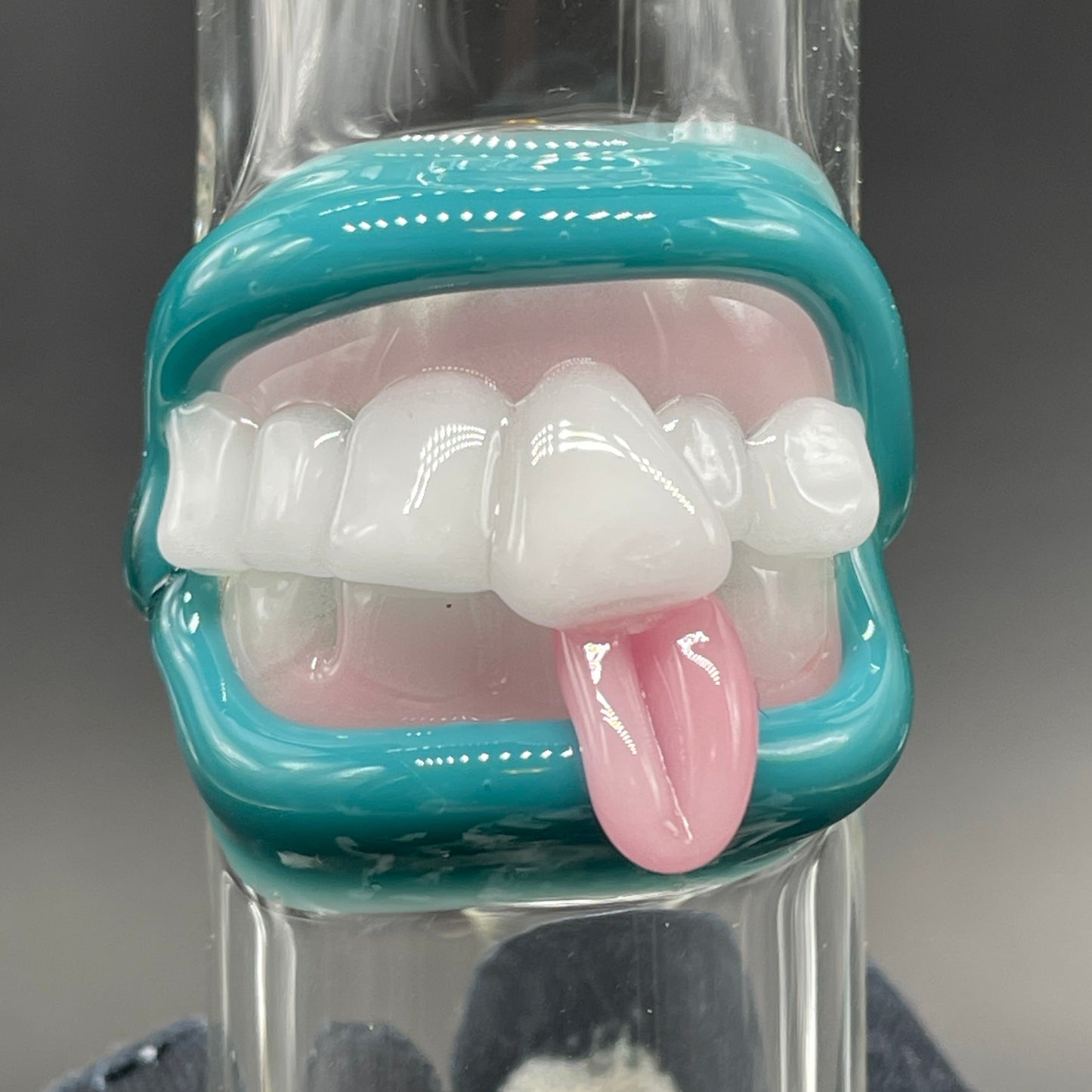 Leviathan Glass 18mm 45° ash catch (teeth) - hand-blown art