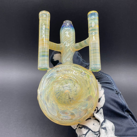 Star Trek Enterprise detail view - premium glass art