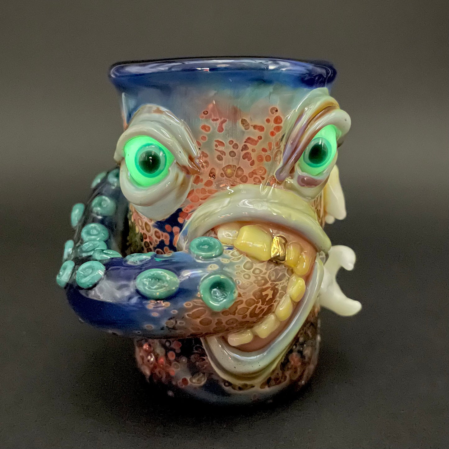 Hand-blown Tooth fairy shot glass - Leviathan Glass original