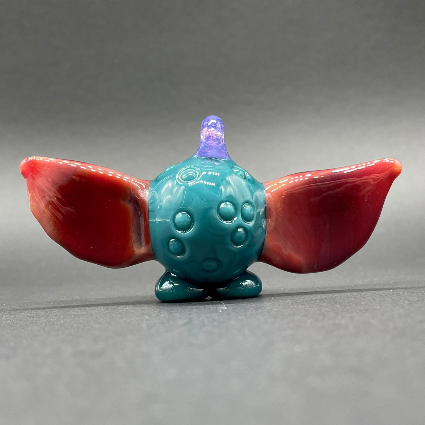 Hand-blown flying cyclops pendant - Leviathan Glass original