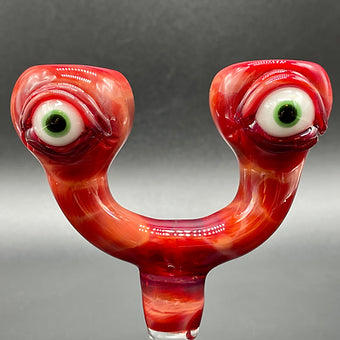 14mm double tequila sunrise slide detail view - premium glass art