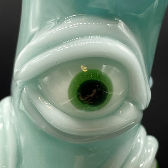 Hand-blown Aqua Argus Rig - Leviathan Glass original