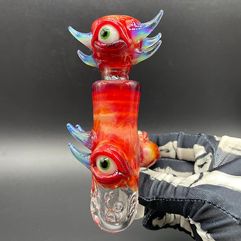 18mm Mini Tequila Sunrise Ash Catch Set detail view - premium glass art