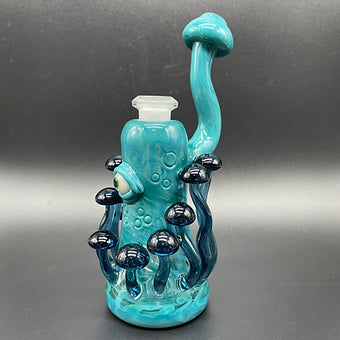 Mushroom Removable Downstem Bubbler detail view - premium glass art