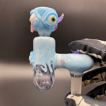 14mm Siberia mini ash catch set detail view - premium glass art