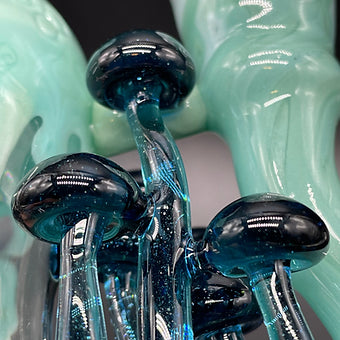 Hand-blown Aqua Argus Rig - Leviathan Glass original
