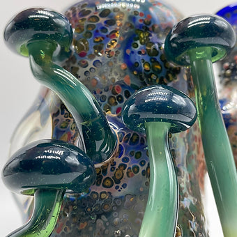 Hand-blown 14mm Mushroom Rig - Leviathan Glass original