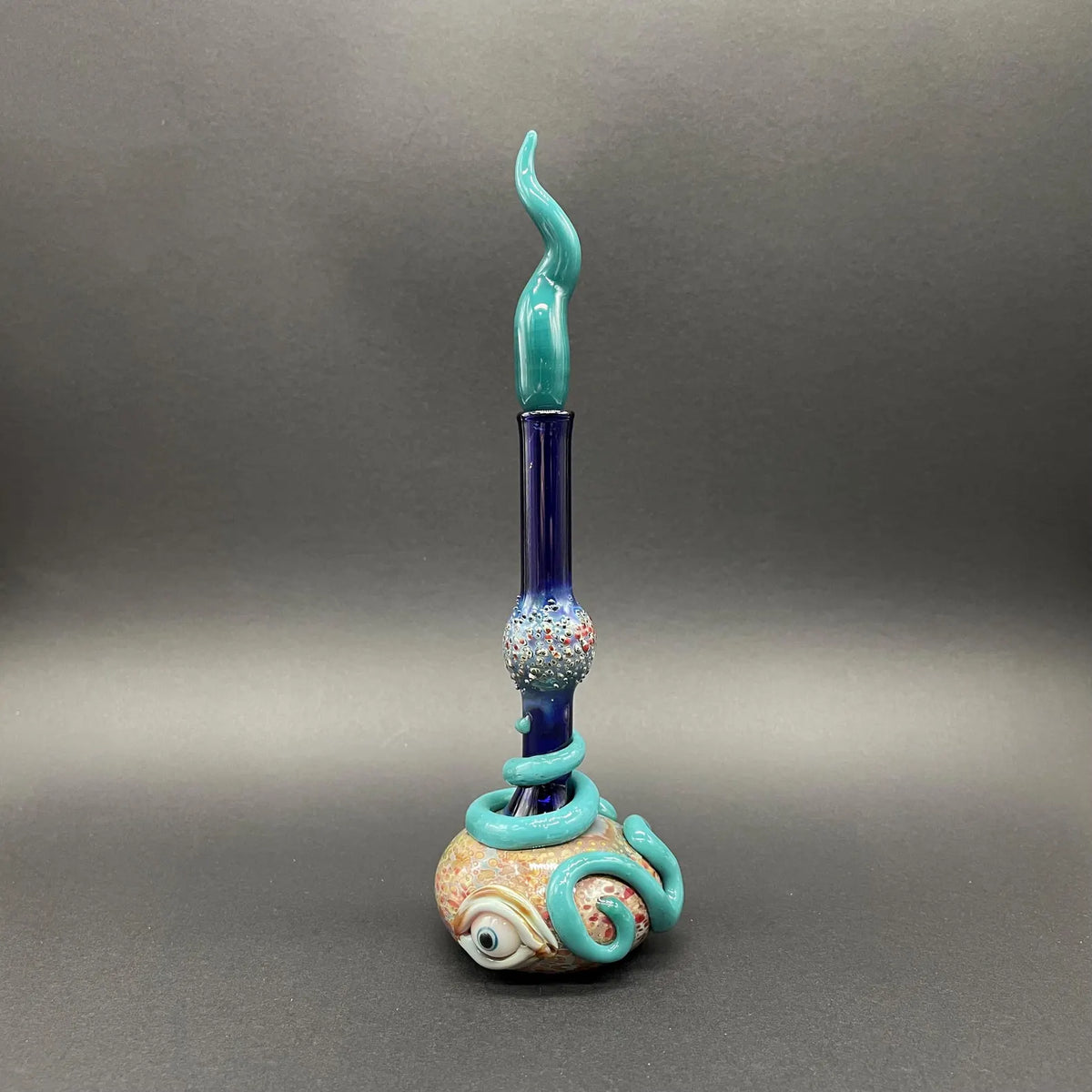 Hand-blown glass Tentacle perfume bottle by Leviathan Glass