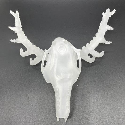 Tentacle skull detail view - premium glass art