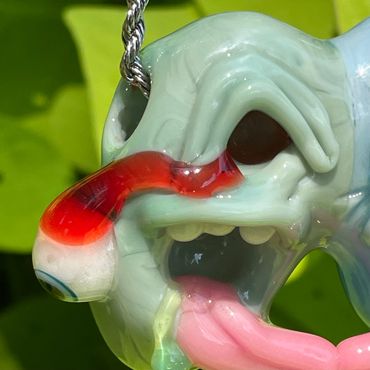Premium Two headaches are better than one - collectible glass art