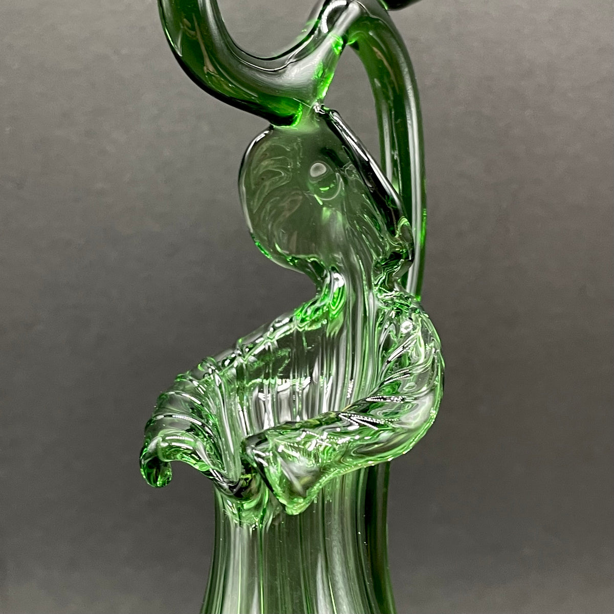 Hand-blown glass Pitcher plant by Leviathan Glass