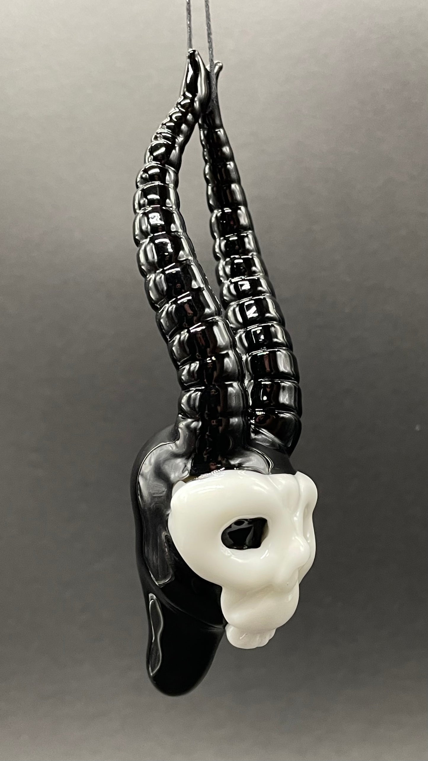 Premium evil elf pendant - collectible glass art