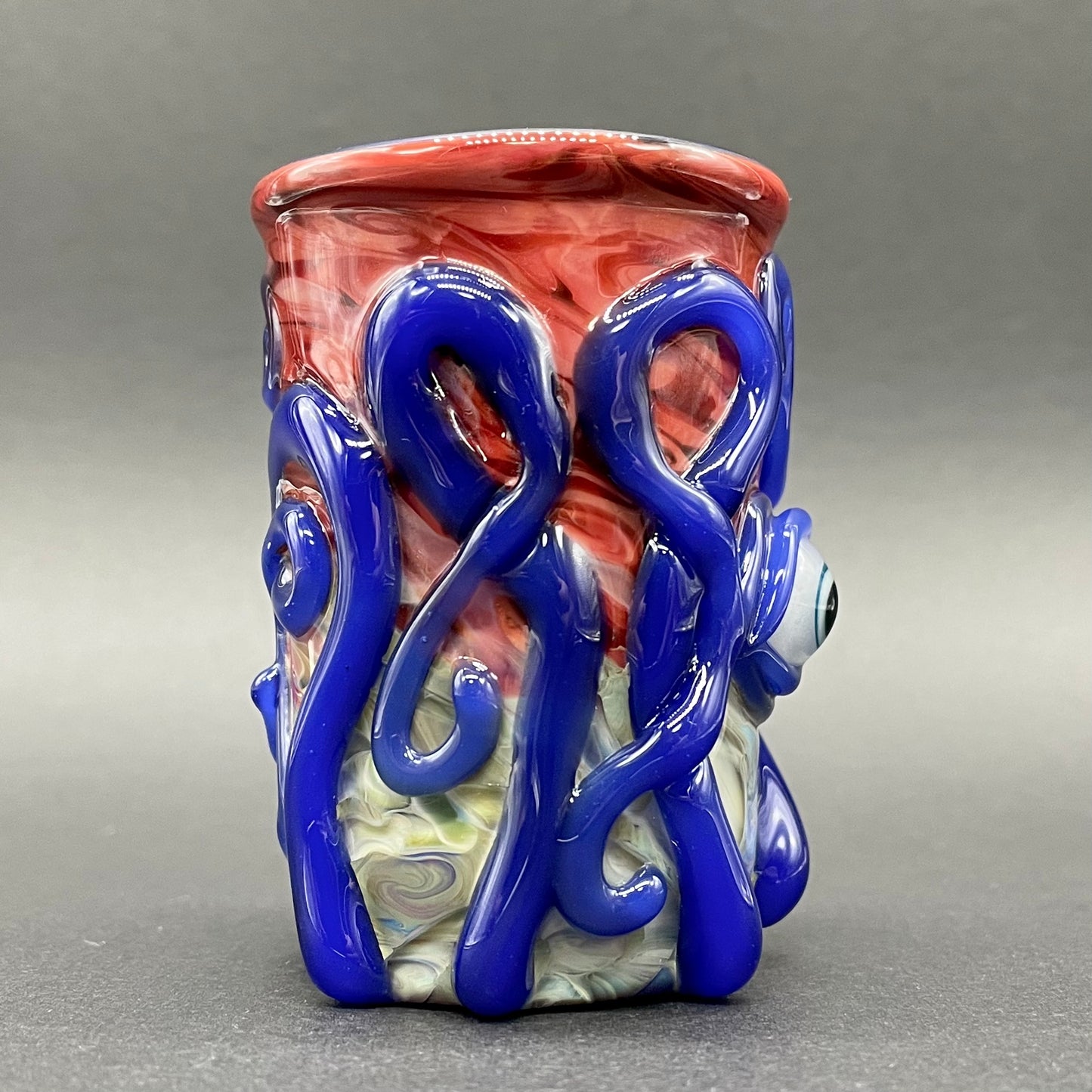 Hand-blown kraken glass cup - Leviathan Glass original