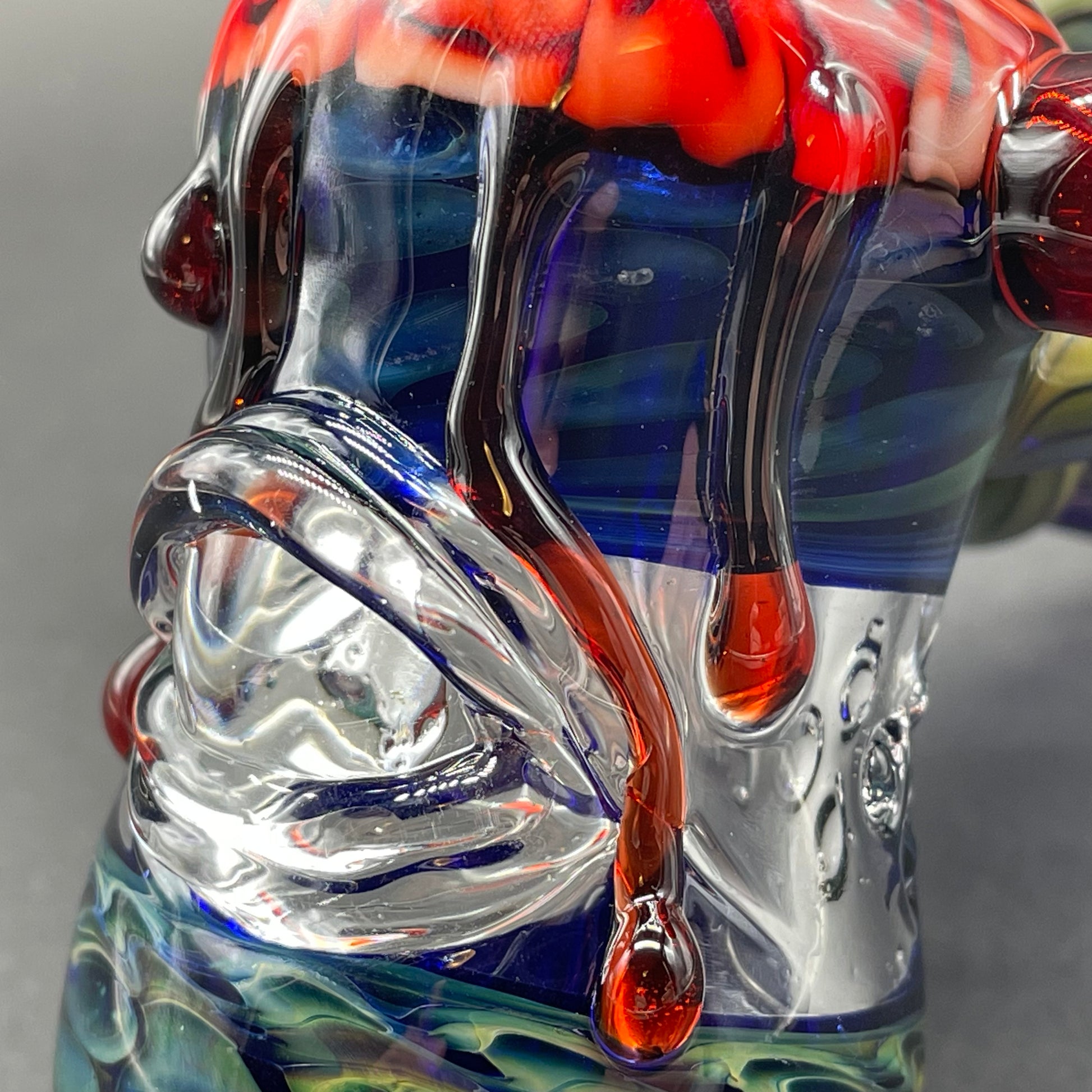 Hand-blown Brain Bubbler - Leviathan Glass original