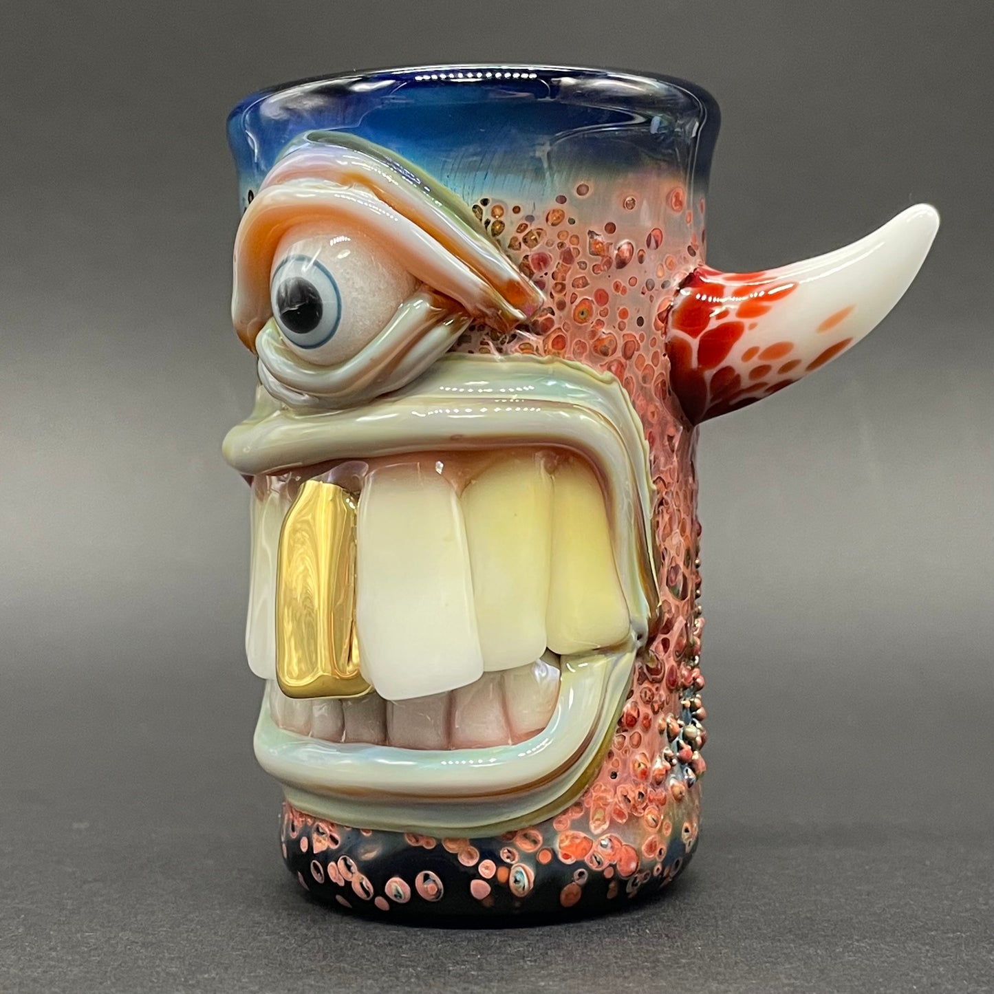Leviathan Glass Big tooth Cyclops shot glass - hand-blown art