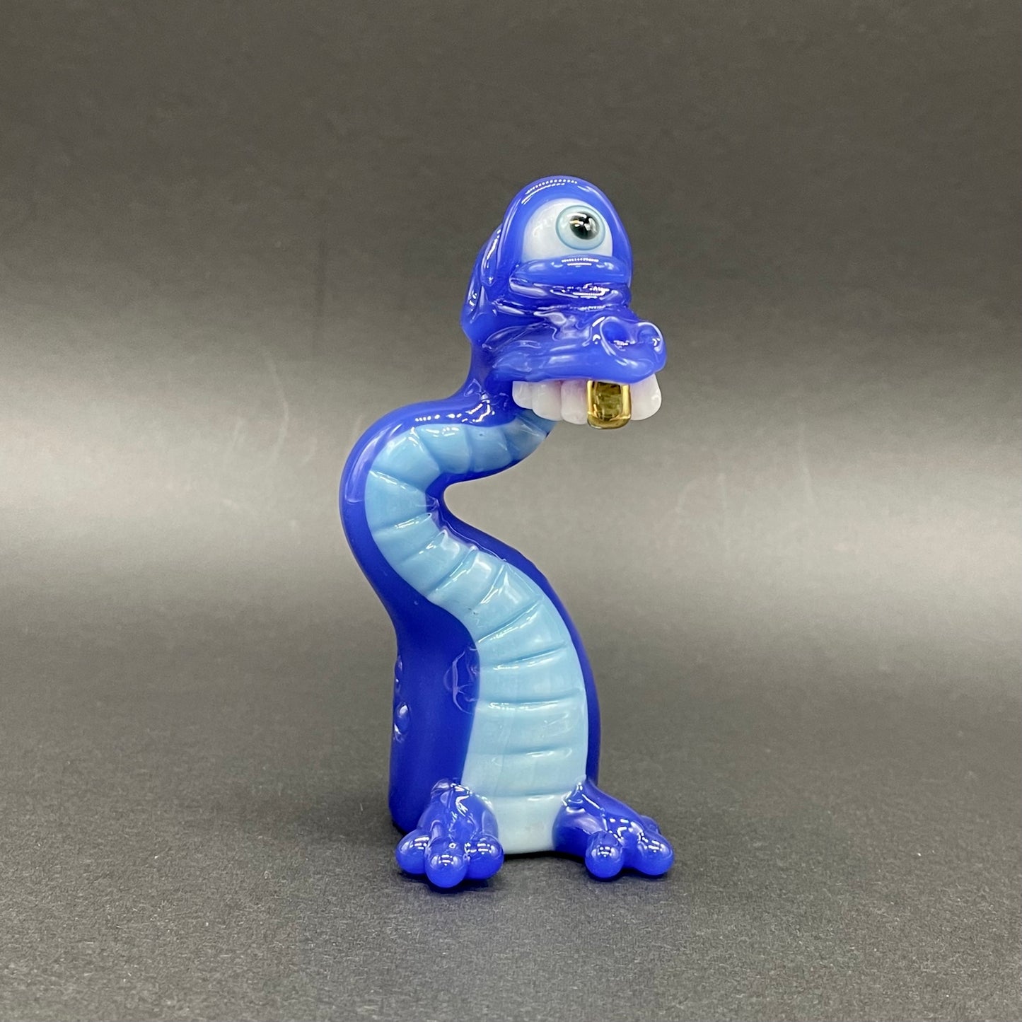 Cyclopsasarus glass pendant hand blown glass art - Leviathan Glass
