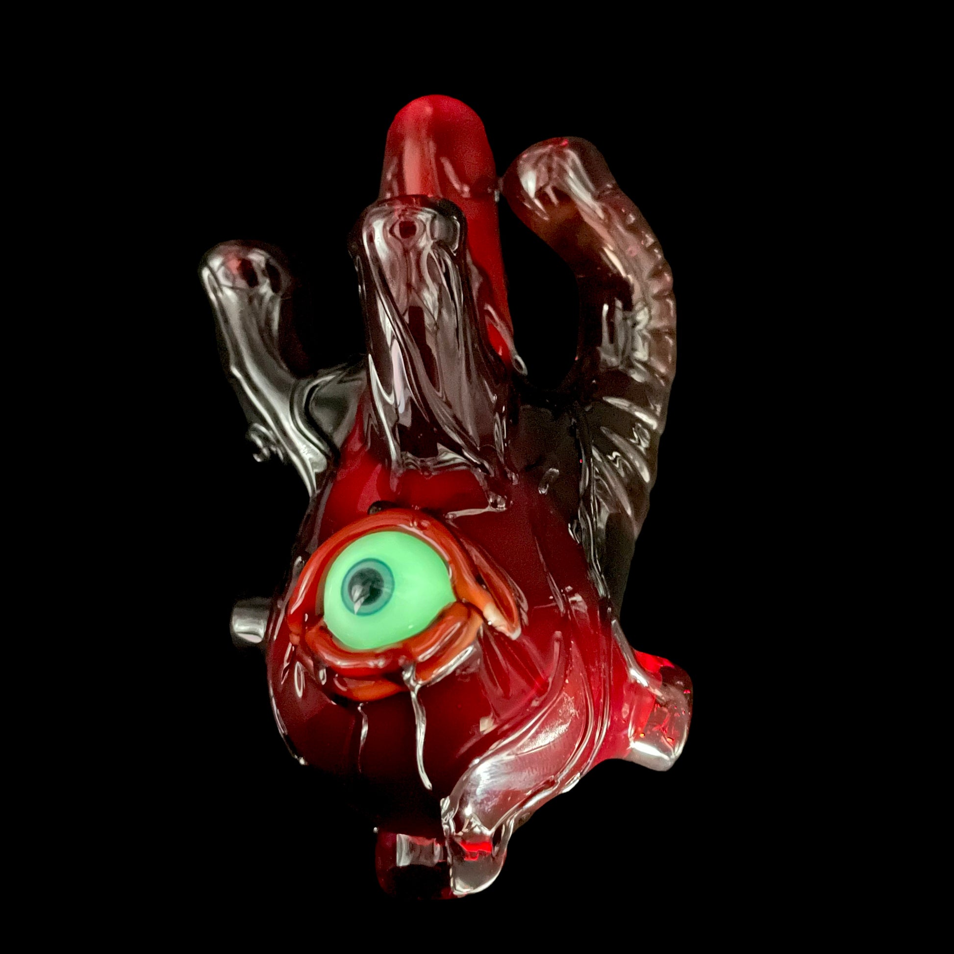 Hand-blown Anatomical heart spoon - Leviathan Glass original