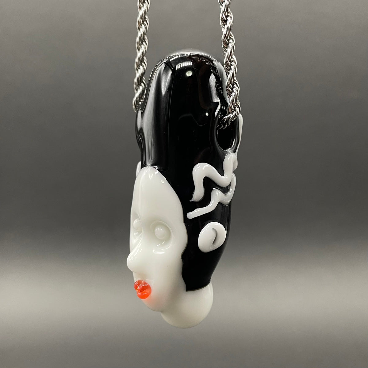 Bride of Frankenstein glass pendant