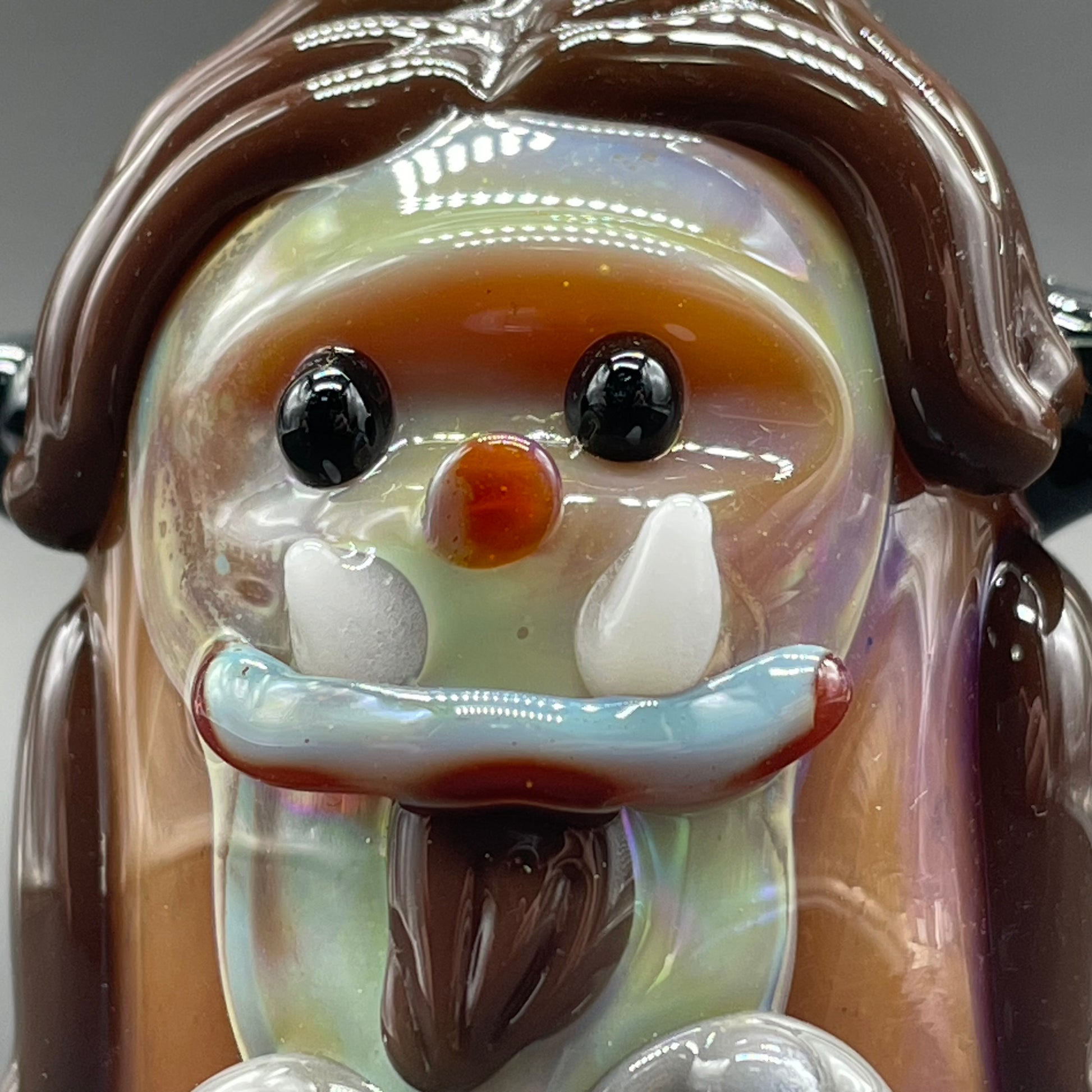 Glass Ludo Pendant detail view - premium glass art