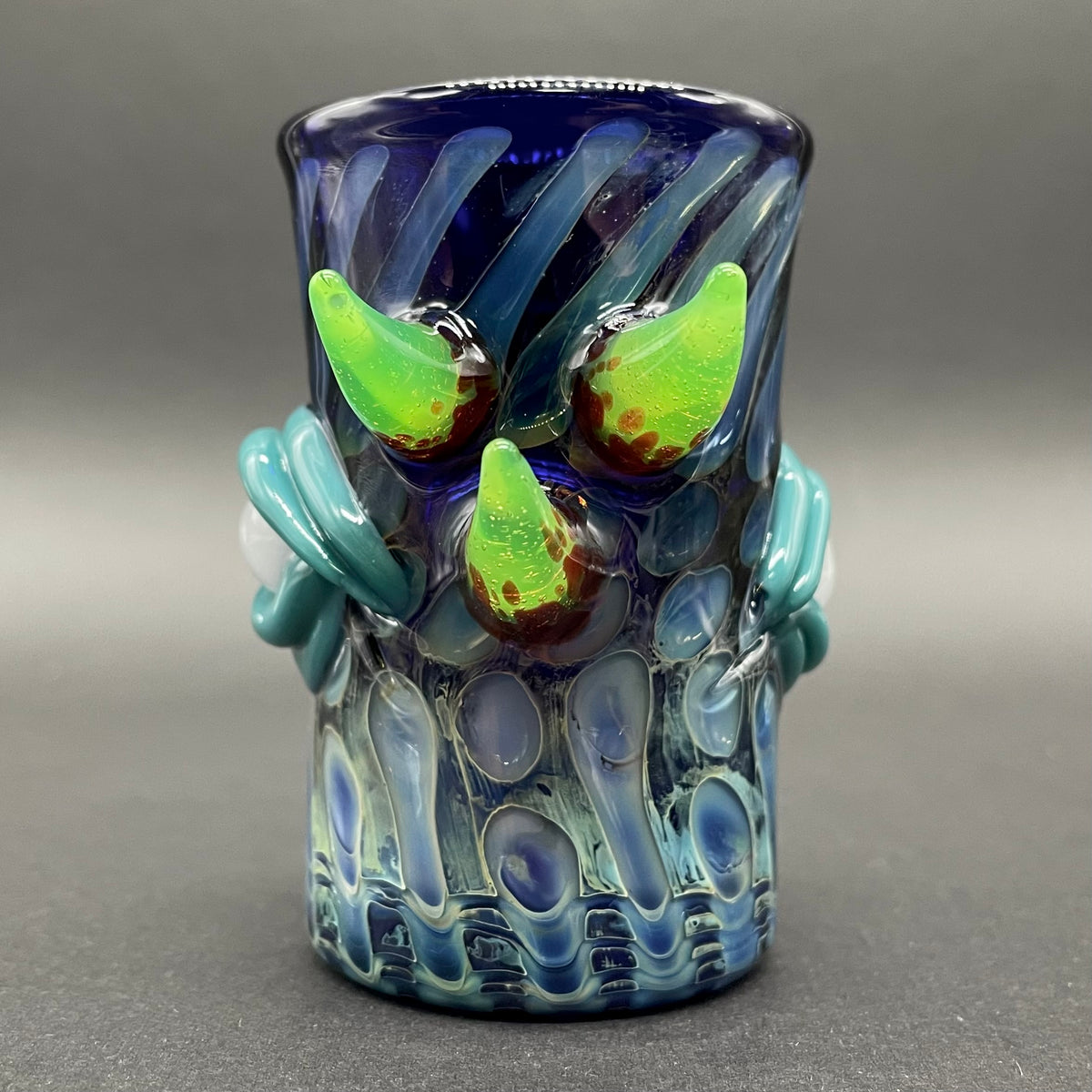 Hand-blown Screaming tongue shot glass - Leviathan Glass original