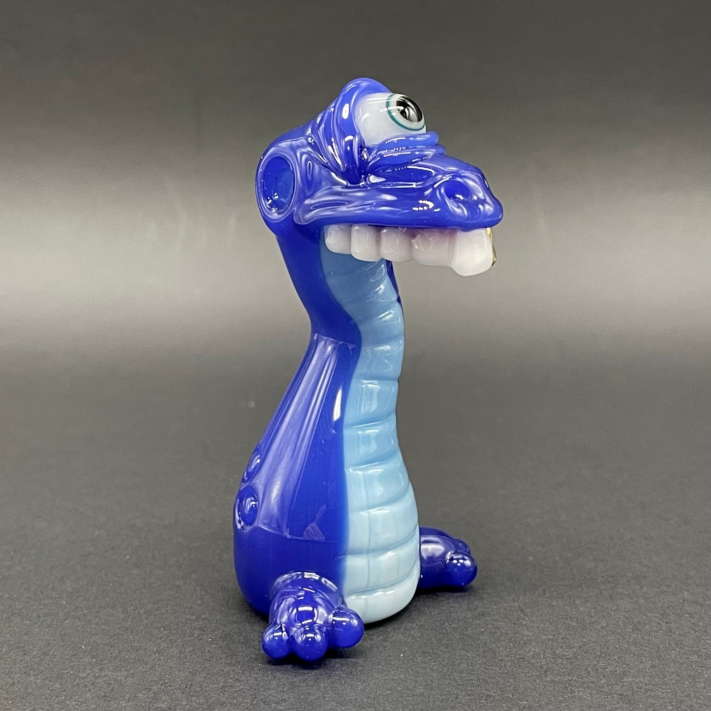 Cyclopsasarus glass pendant craftsmanship - artisan glass work