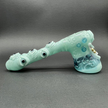 Smiley face bubbler craftsmanship - artisan glass work