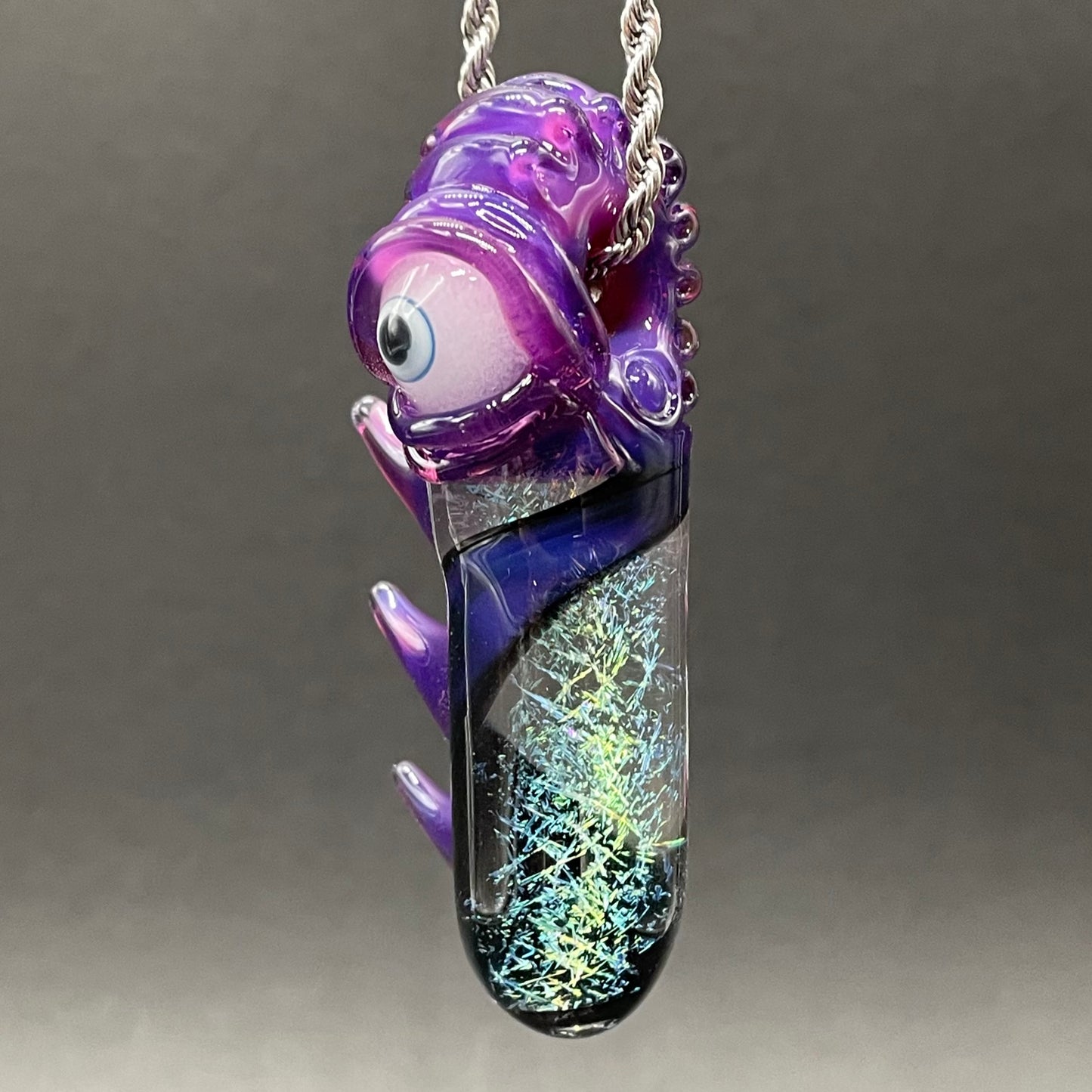 Royal jelly dichroic cyclops pendant