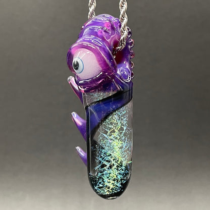 Royal jelly dichroic cyclops pendant