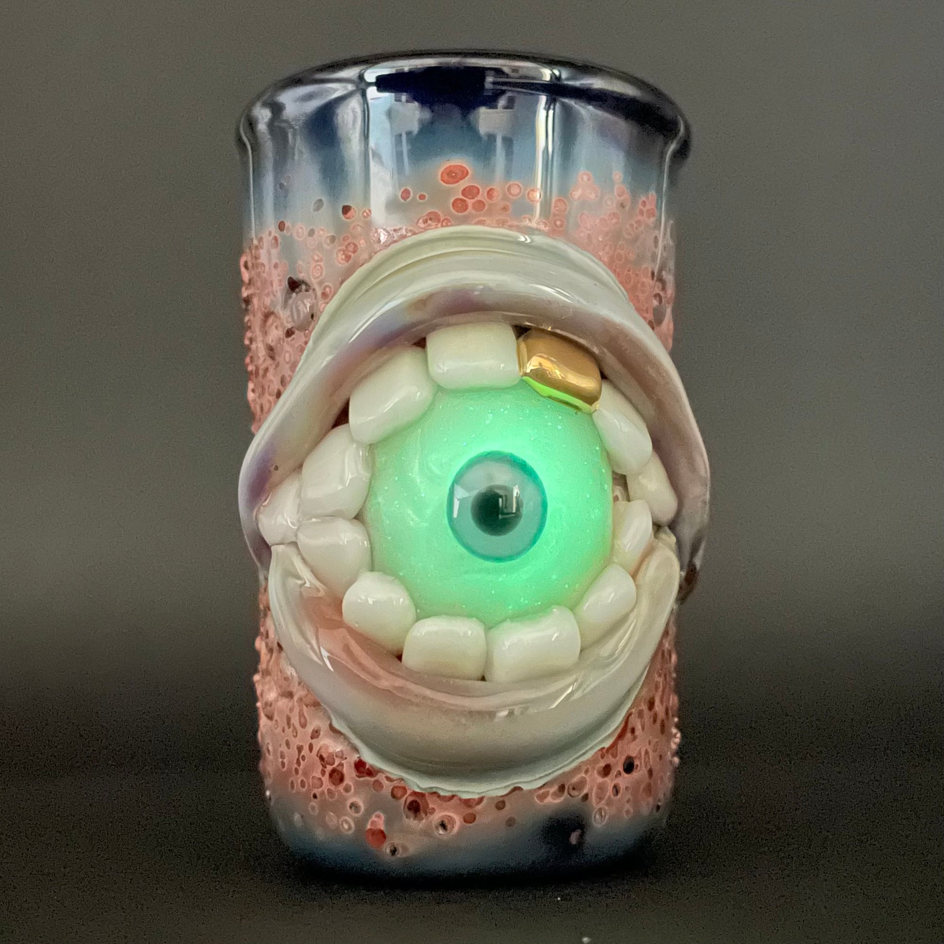 Hand-blown Lemmy kilmister shot glass - Leviathan Glass original