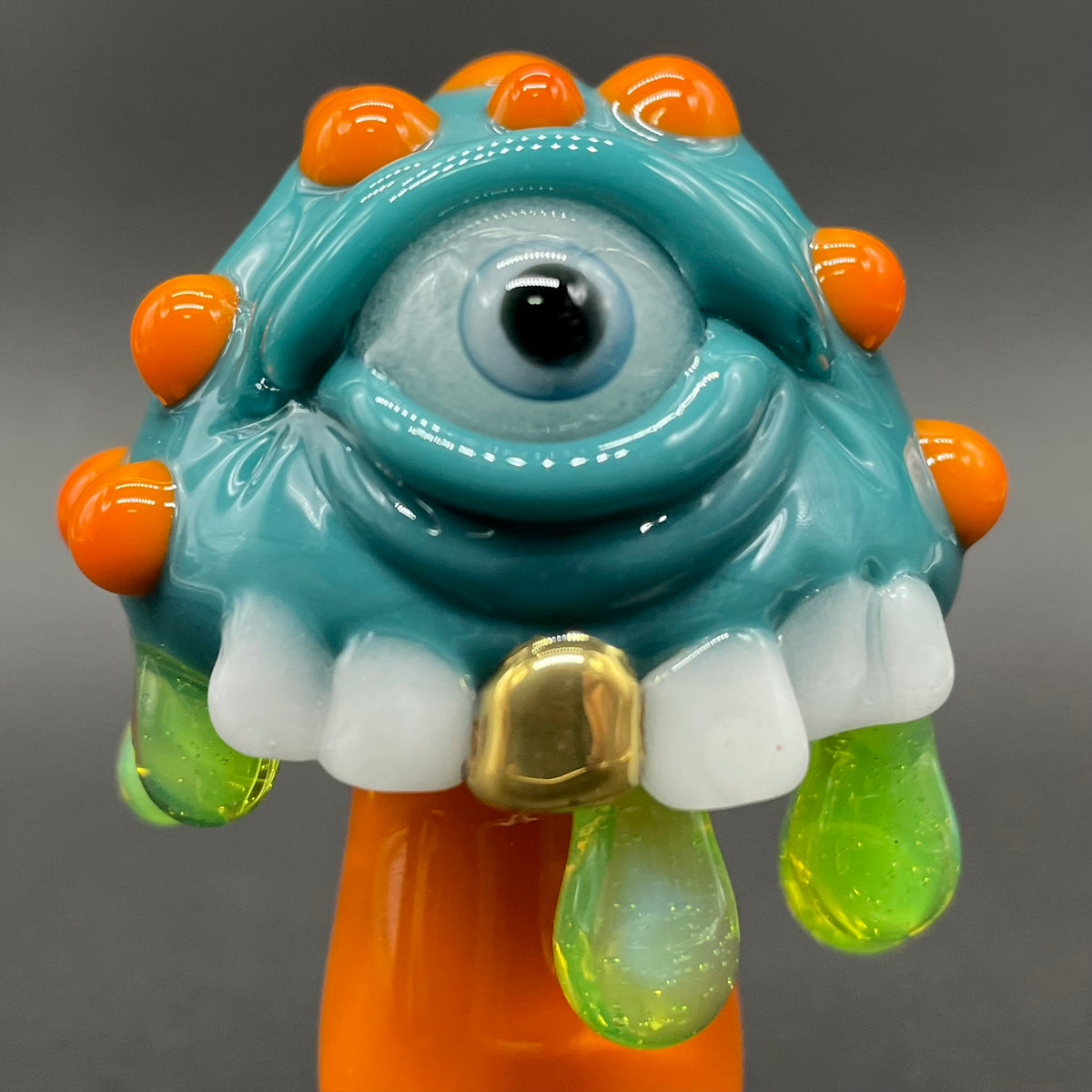 About last night glass mushroom pendant craftsmanship - artisan glass work