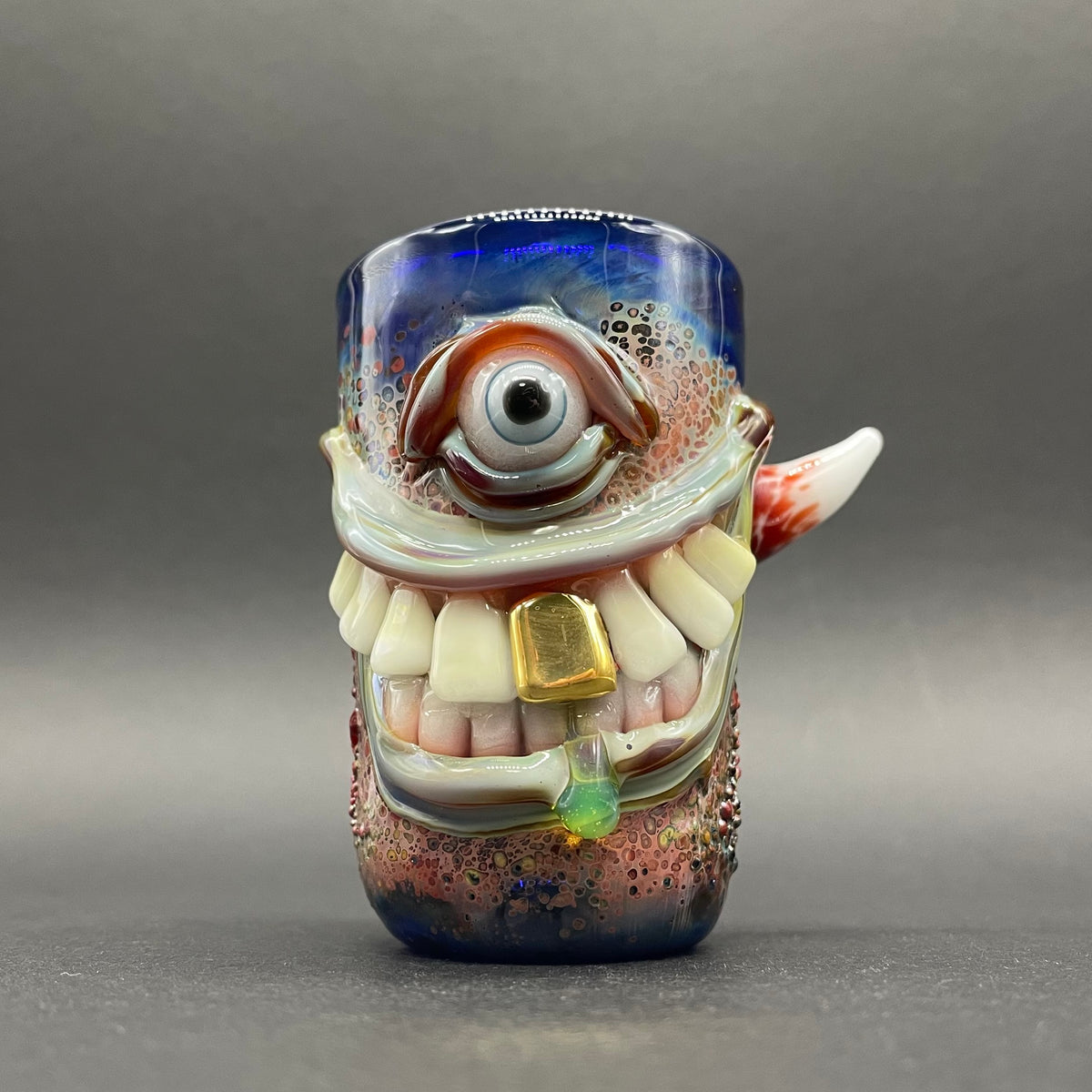 Smiley face shot glass