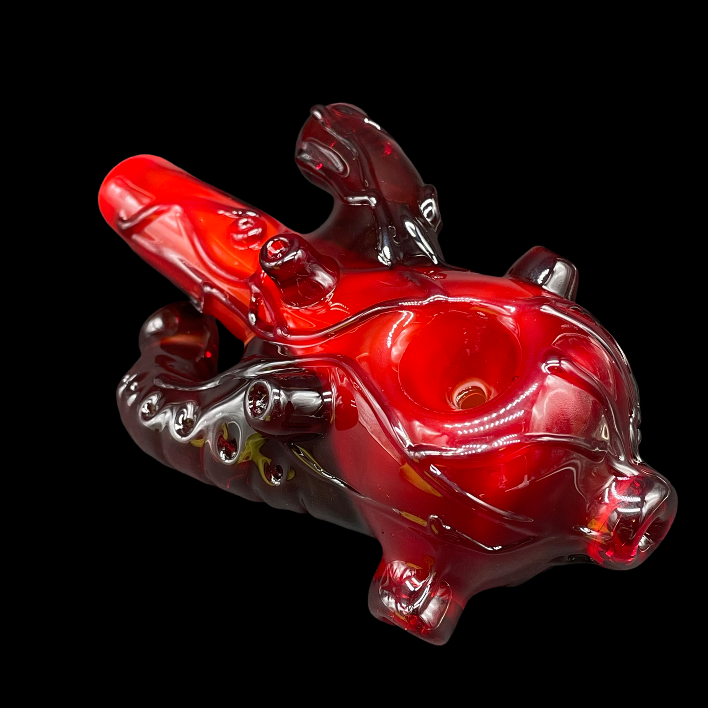 Hand-blown Anatomical heart spoon - Leviathan Glass original