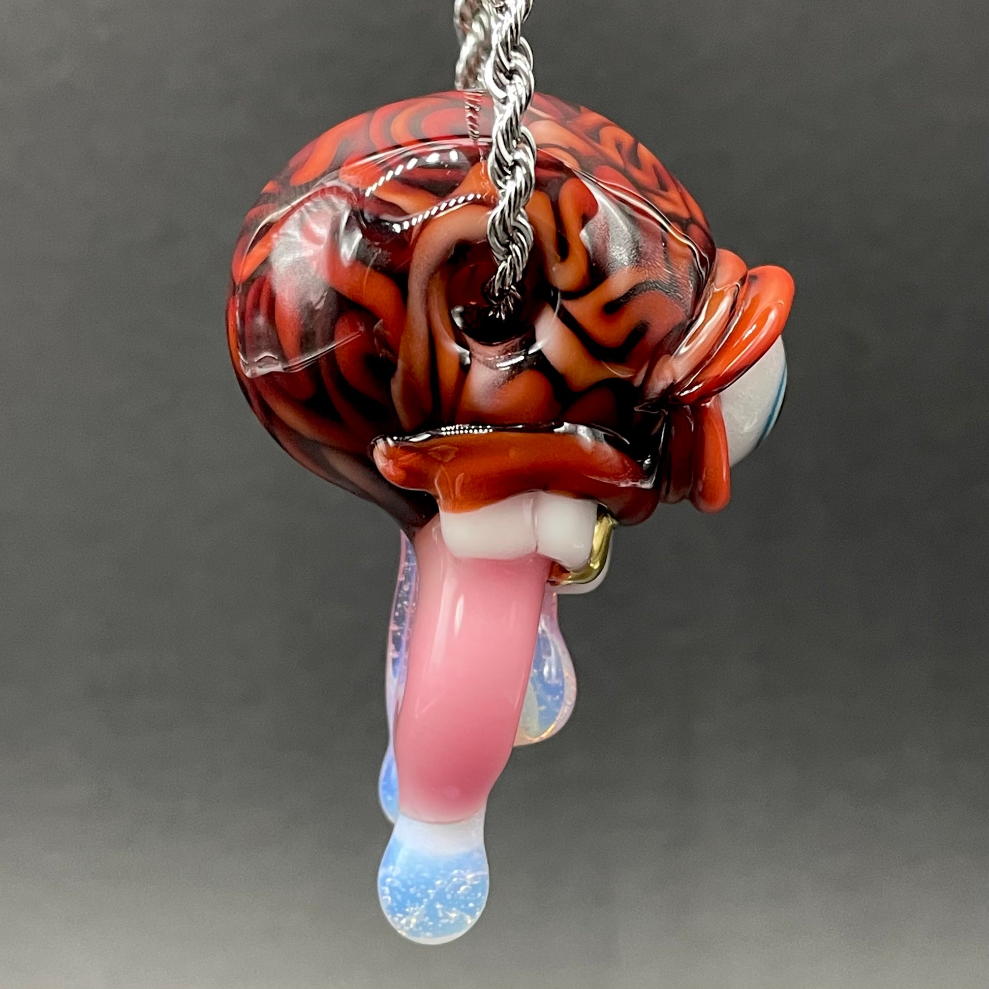 Artisan glass Mastermind glass pendant - detailed craftsmanship