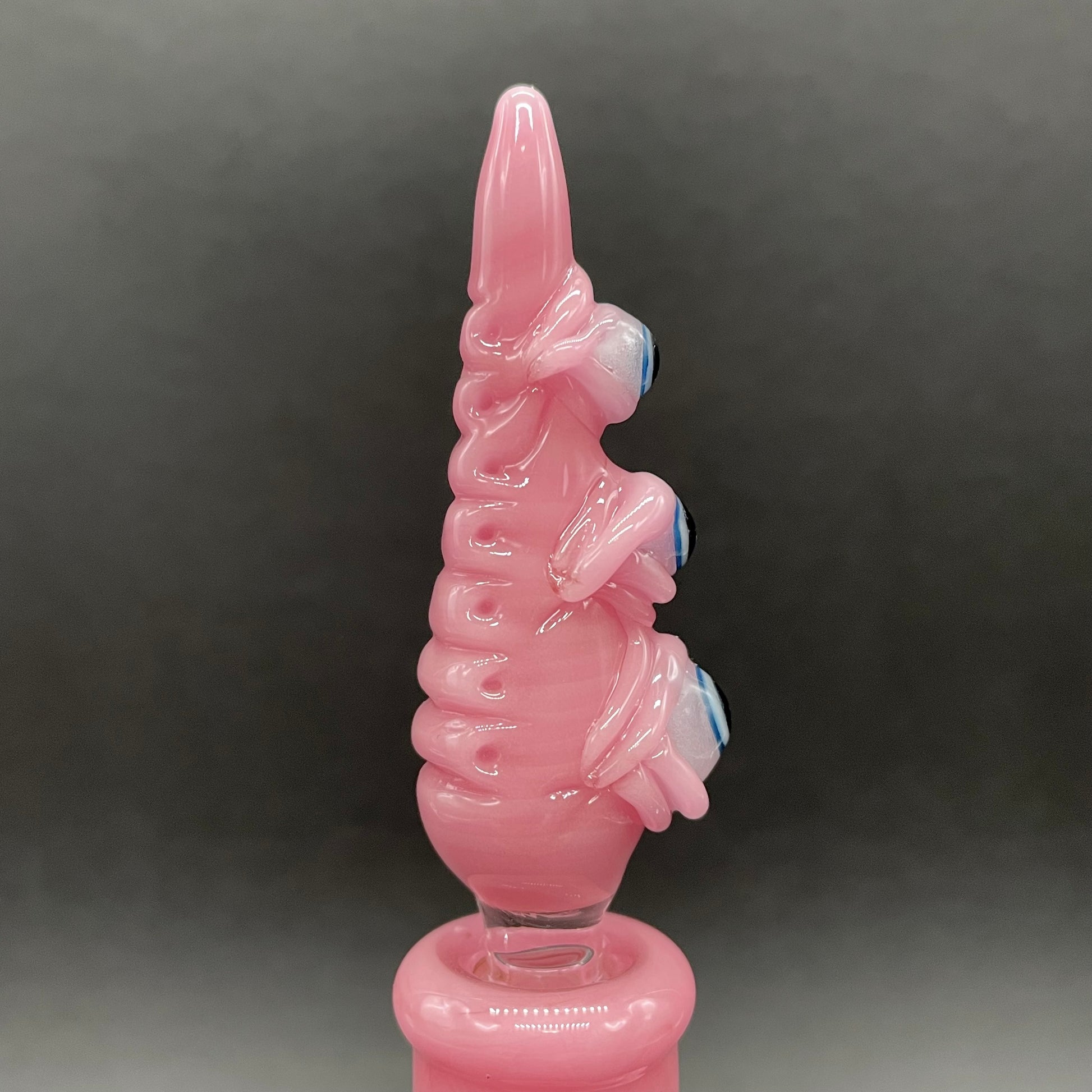 Hand-blown Pink tear Pensieve - Leviathan Glass original