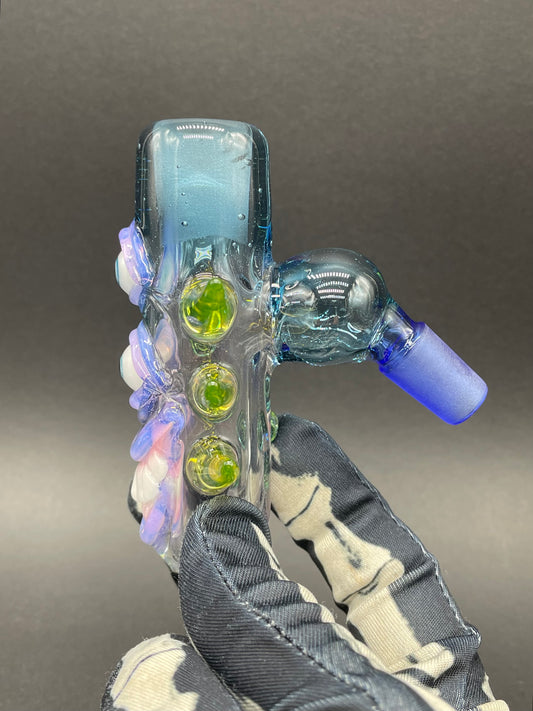 14mm ash catcher detail view - premium glass art