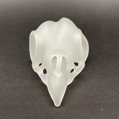 Premium Crow skull - collectible glass art