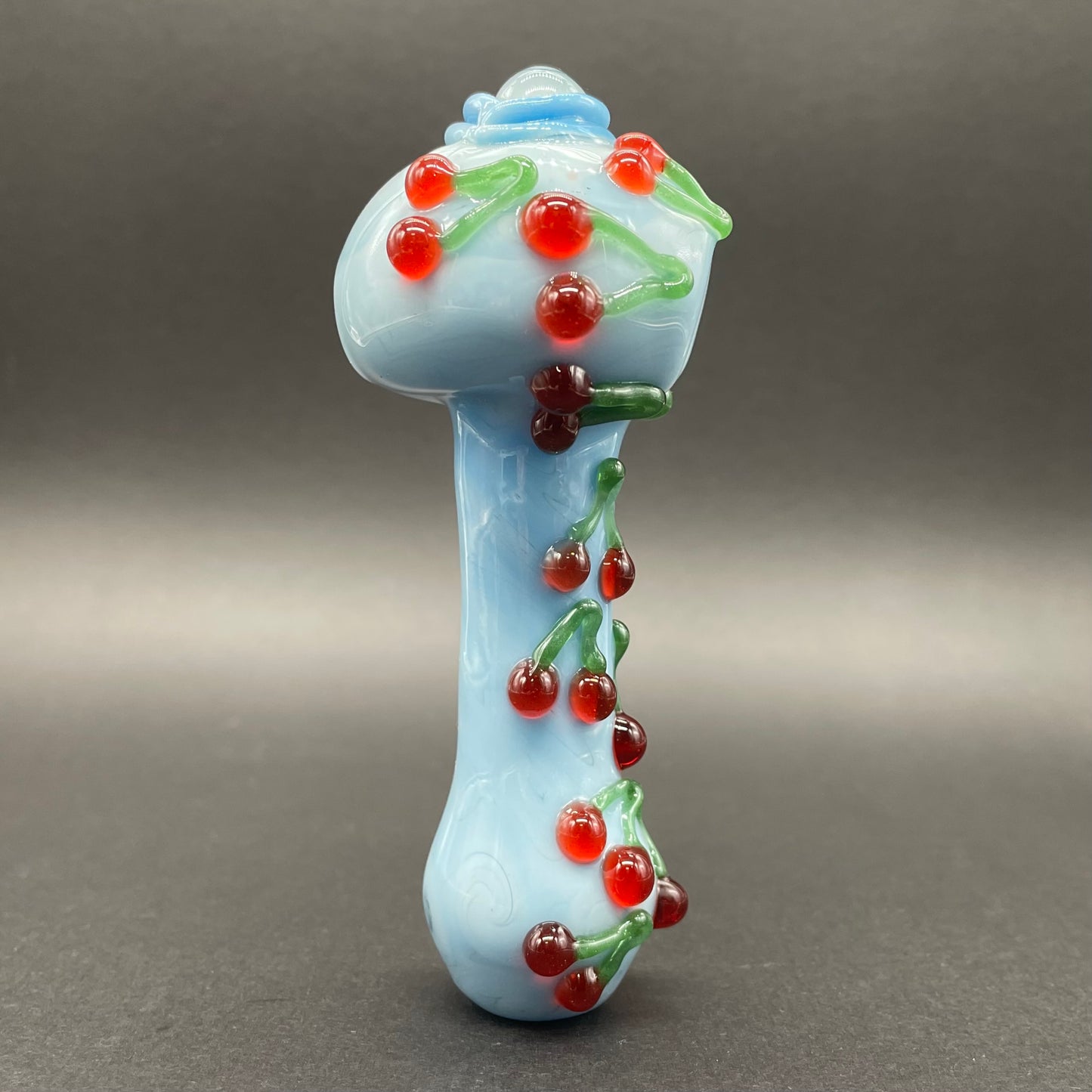 Cherry bomb spoon glass art - premium handcrafted piece