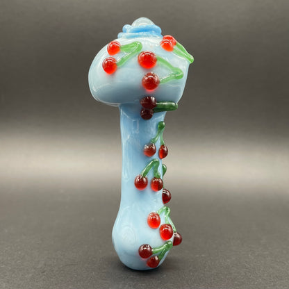 Cherry bomb spoon glass art - premium handcrafted piece