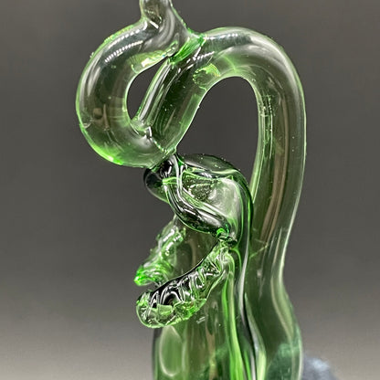 Hand-blown Pitcher plant pendant - Leviathan Glass original
