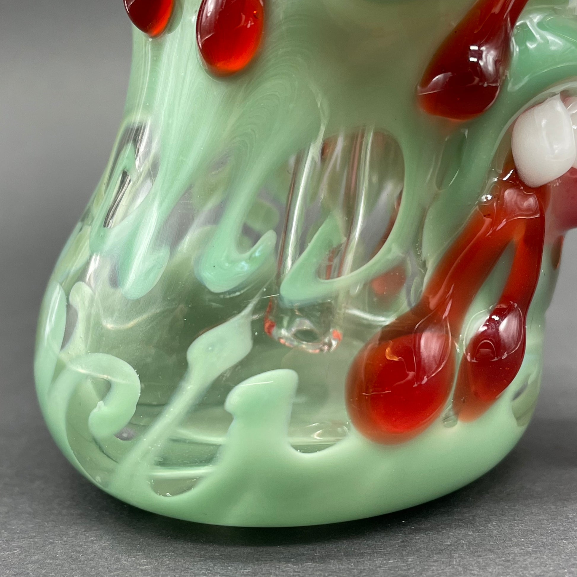 Hand-blown Brain eater bubbler - Leviathan Glass original