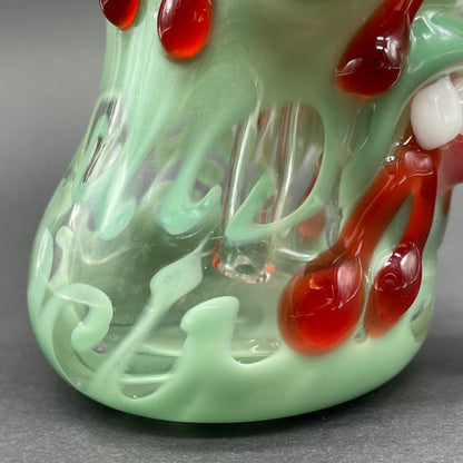 Hand-blown Brain eater bubbler - Leviathan Glass original