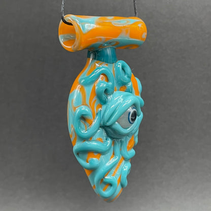 Leviathan Glass Oculus tentacle pendant - hand-blown art