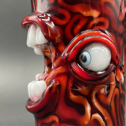 mind scrambler shot glass glass art - premium handcrafted piece