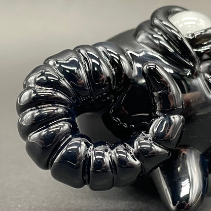 Black Philip pendant craftsmanship - artisan glass work
