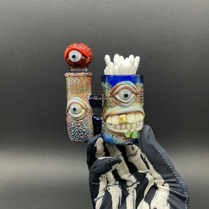 Leviathan Glass ISO station with brain stopper - hand-blown art