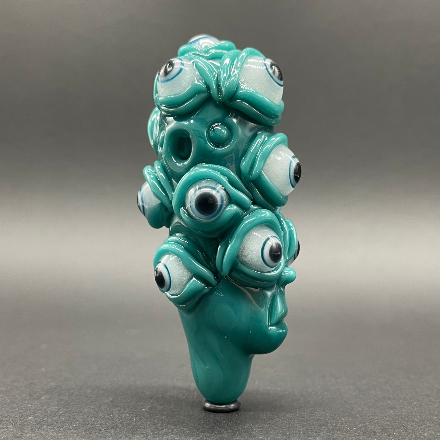 The Never-Blinking One glass effigy pendant glass art - premium handcrafted piece
