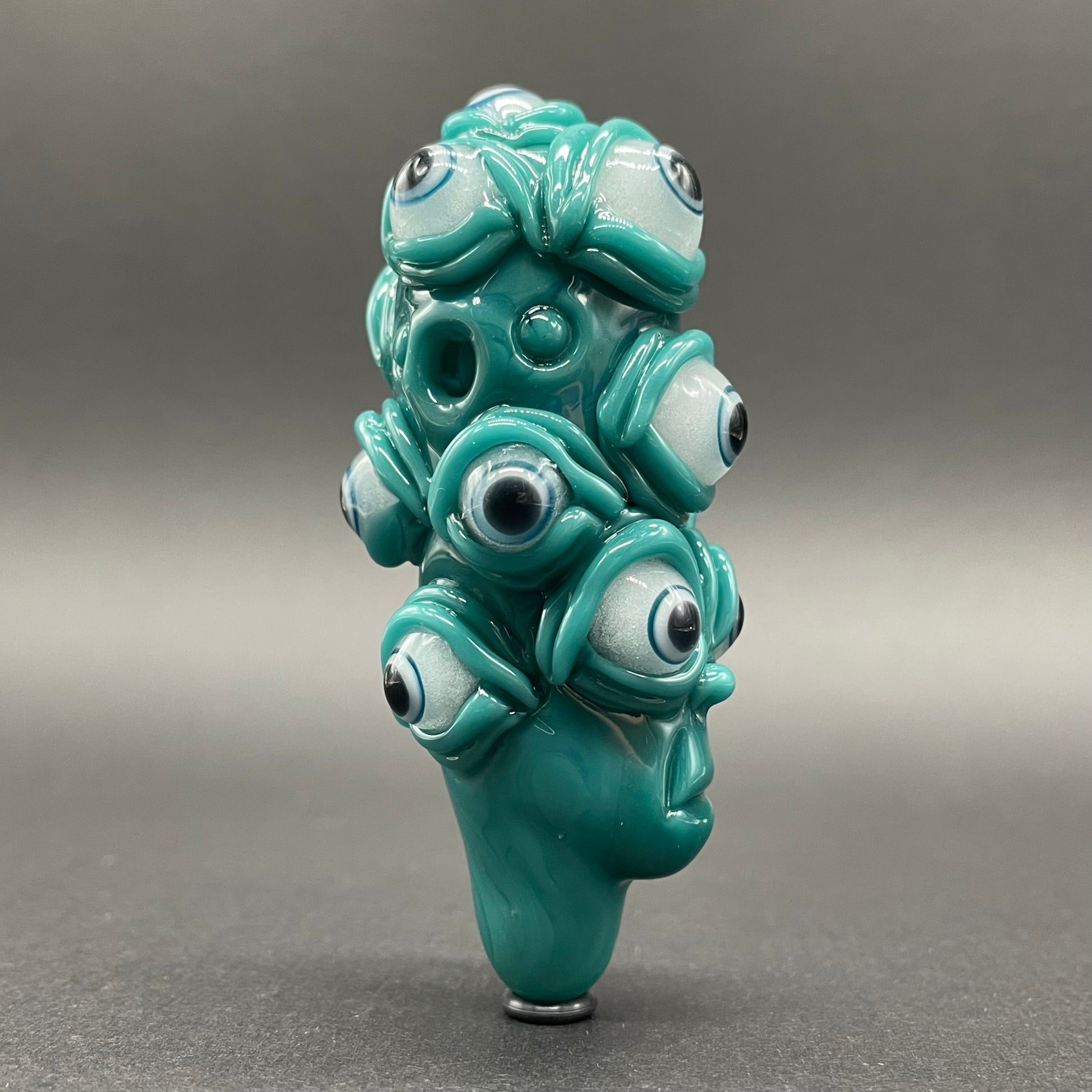 The Never-Blinking One glass effigy pendant glass art - premium handcrafted piece