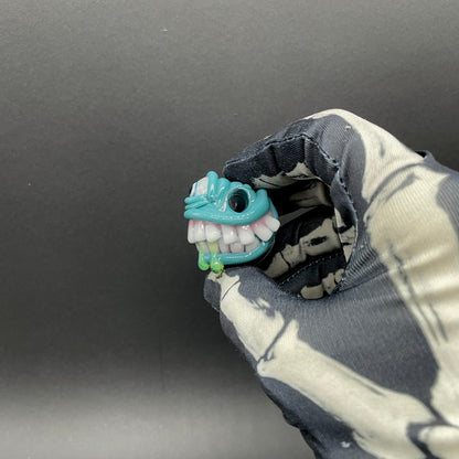 Grinning like a fool glass pendant
