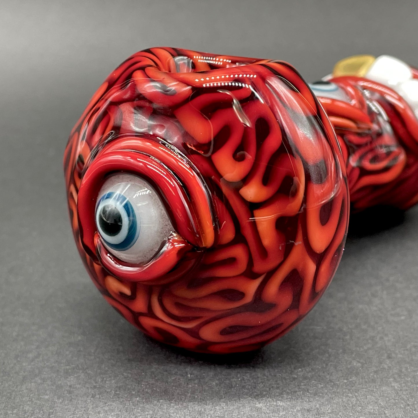 Drain Bamage Spoon by Leviathan Glass - artisan detail